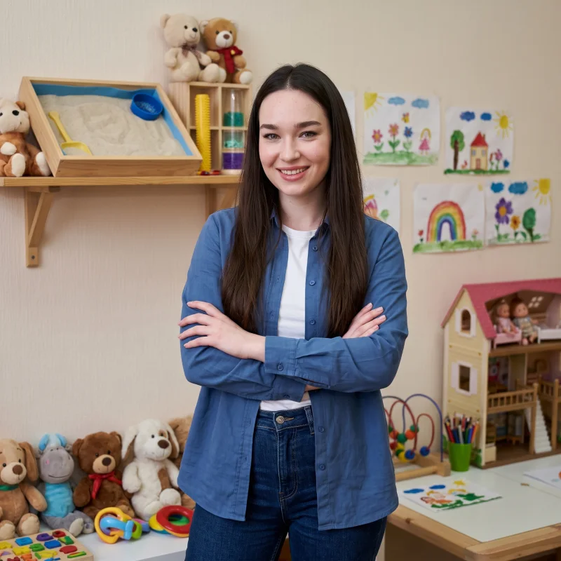 Maria Eduarda, terapeuta infantil especialista em atraso de fala